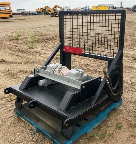 hydraulic winch for skid steer|recovery winch for skid steer.